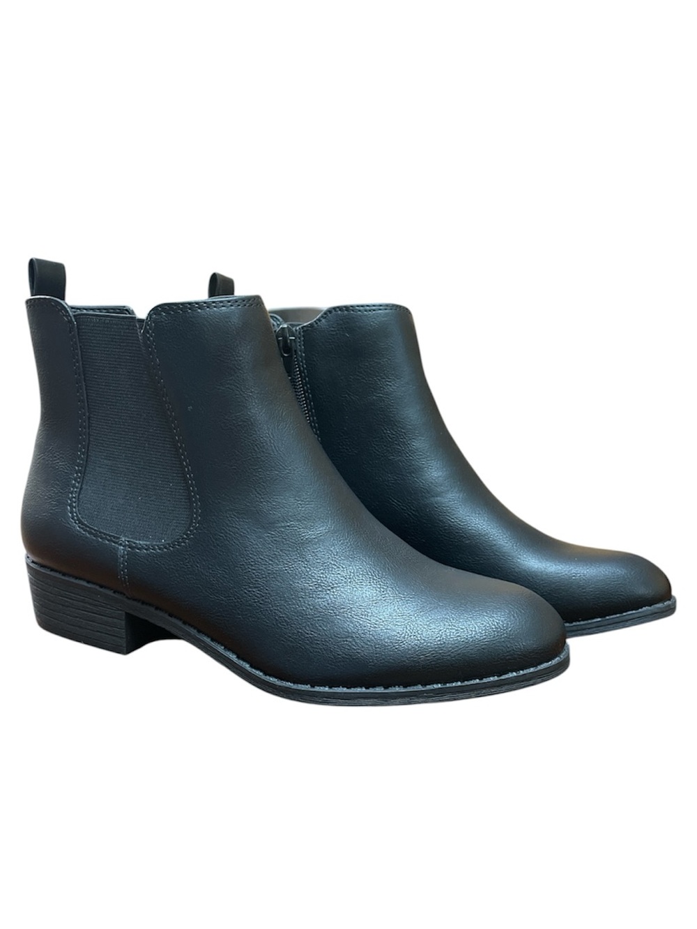#80 Style & Co Women's Charlyy Gore Block Heel Booties